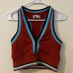 Urban Outfitters Clover Cropped Sweater Vest